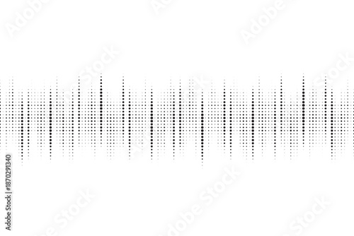 Abstract dot wave background. Vector illustration of sound rhythm backdrop.  