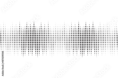 Abstract dot wave background. Vector illustration of sound rhythm backdrop.  