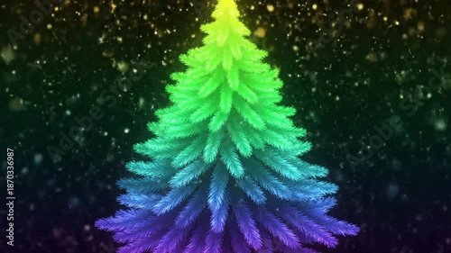 christmas tree in the night