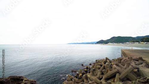 三重県熊野市　鬼ヶ城の風景