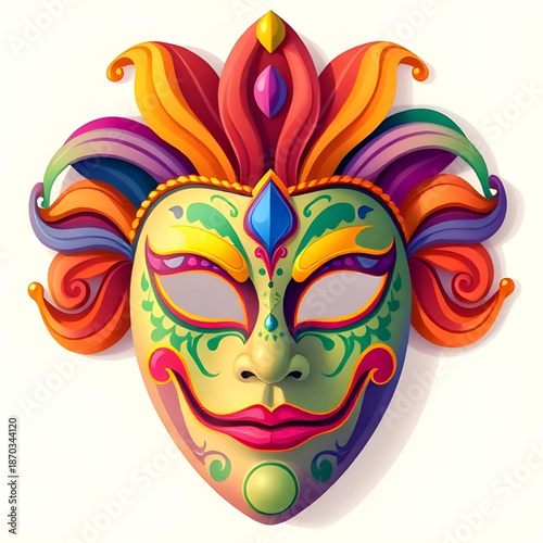 carnival, mask, isolated, vector, illustration, masquerade, festival, costume, party, celebration, venetian, mardiGras, fantasy, mystery, elegant, decorative, ornament, design, graphic, art, symbol, i