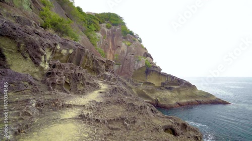 三重県熊野市　鬼ヶ城の風景