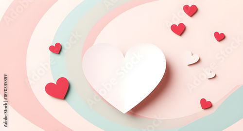 heart, hearts, confetti, paper, background, love, romance, romantic, valentines, wedding, anniversary, celebration, party, festive, decoration, decorative, cute, sweet, joyful, happy, cheerful, colorf