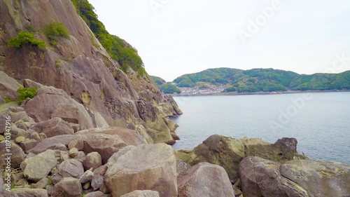 三重県熊野市　鬼ヶ城の風景