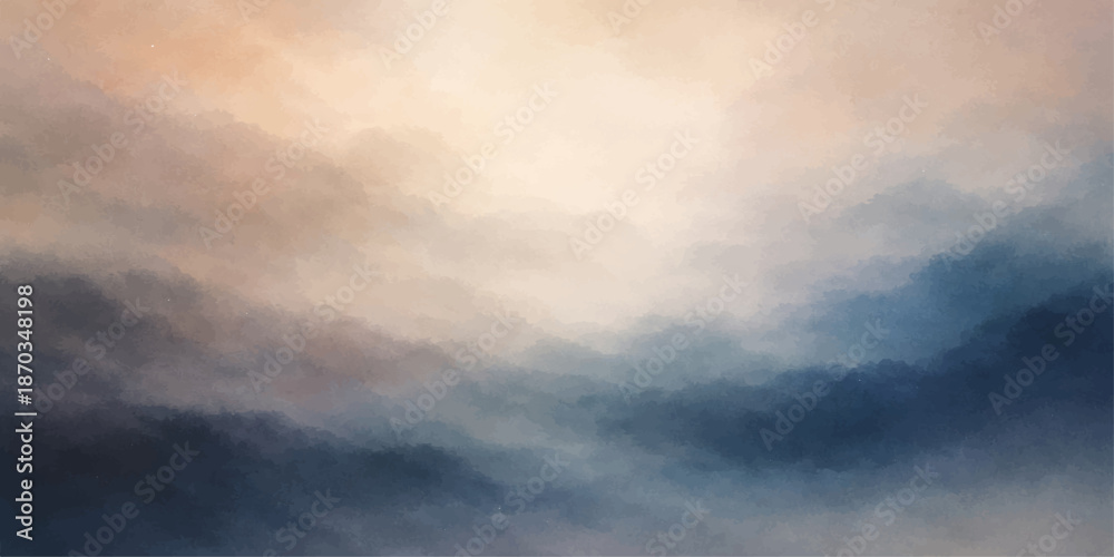 Obraz premium Dramatic dark storm clouds in the blue sky
