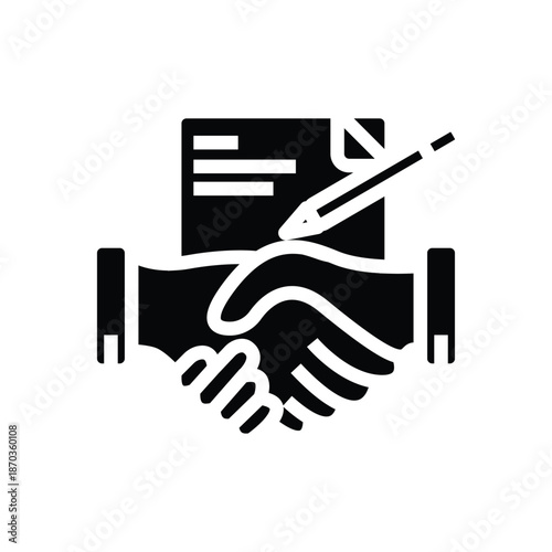 Successful partnership handshake contract cooperation teamwork signing agreement trust collaboration welcome formal opportunity peace signature union successful