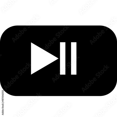 Play Pause Button SVG Icon | Media Control Vector