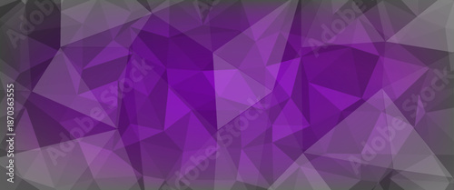 Dark Purple vector shining triangular background. Creative geometric illustration in Origami style with gradient. A new texture for your web site.