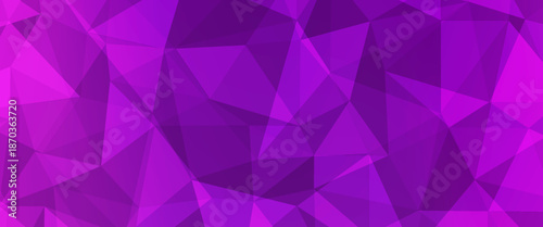 Dark Purple vector shining triangular background. Creative geometric illustration in Origami style with gradient. A new texture for your web site.