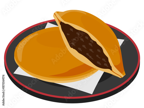 どら焼きのイラスト / Dorayaki Illustration