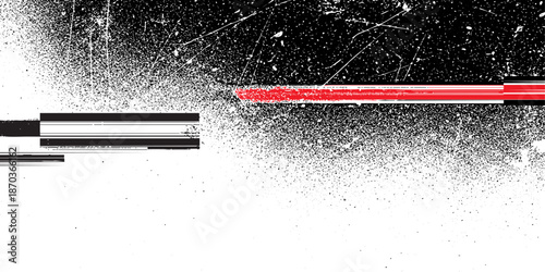 noise and glitch shapes. Realistic overlay film texture