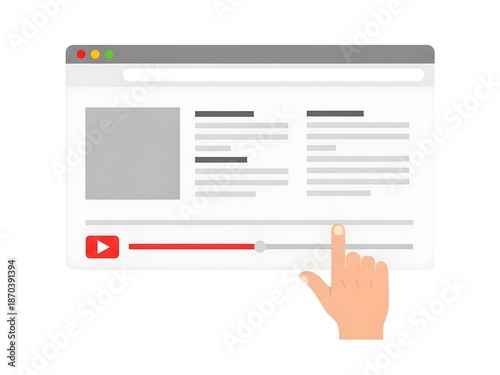Exploring video content on a webpage