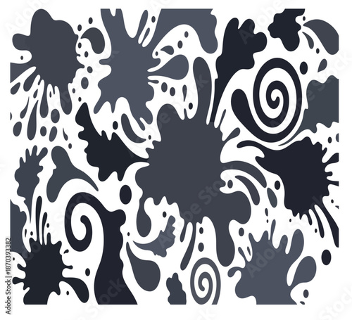 Abstract paint splatter art