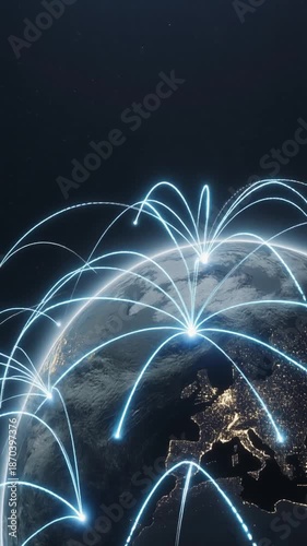 Global Earth Network with Digital Data Connections