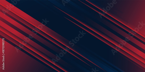 Abstract horizontal light red and blue stripe lines background. You can use for ad, poster, template, business presentation. Vector illustration