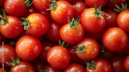 Cherry tomatoes. Fresh cherry tomatoes on white background. Tomato background.