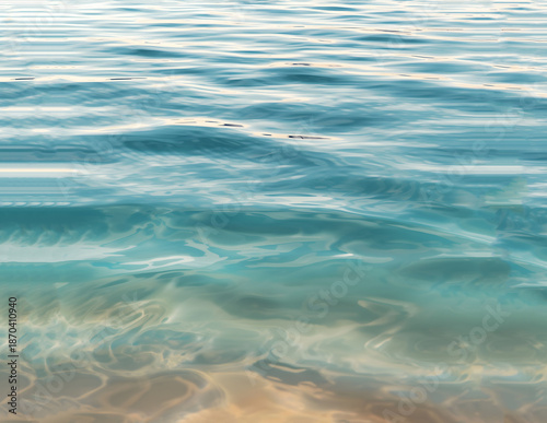 Calm Sea Surface Texture with Smooth Flowing Ripples