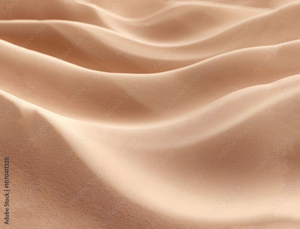 Fototapeta premium Minimal Desert Sand Texture with Smooth Curves
