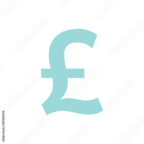 A light blue pound sterling currency symbol on a white background, representing finance and economy