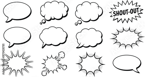 Speech bubbles Vector