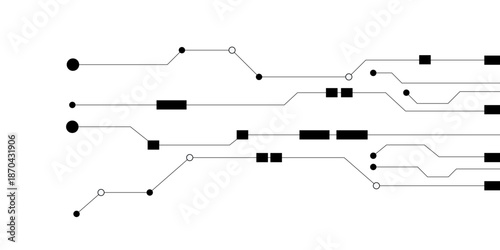 Circuit board technology background with hi-tech digital data connection system and computer electronic desing