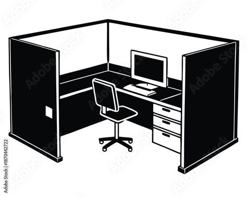 office cubicle interior