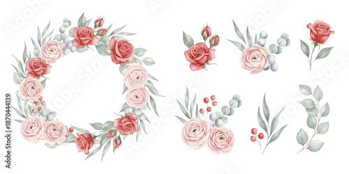 ボタニカルなフラワーフレーム