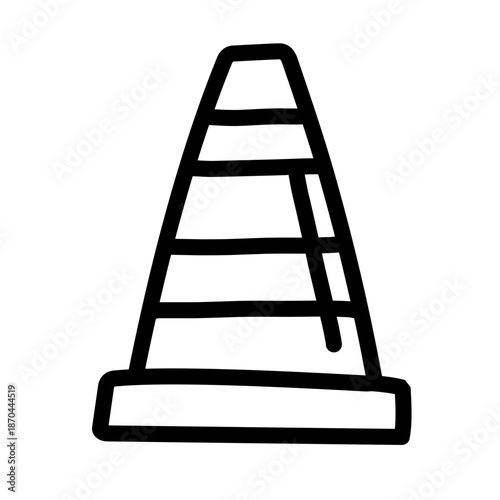 Labor day supplies outline on white background