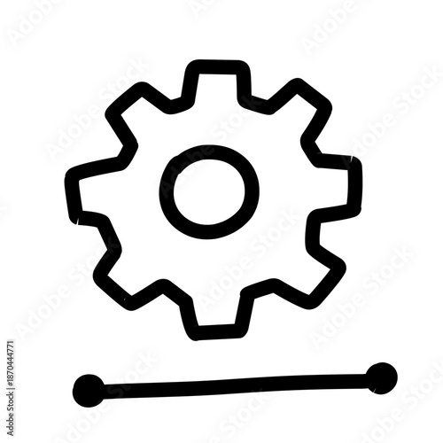 Labor day supplies outline on white background