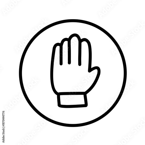 Labor day supplies outline on white background