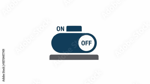 Switch button with on off positions.