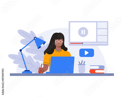 Online Education Concept Illustration