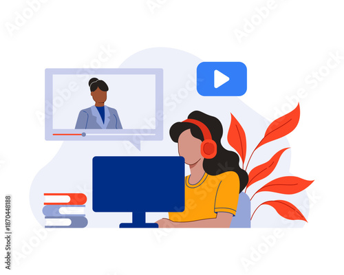 Online Education Concept Illustration