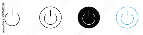 Power icon vector. device on, off, switch control symbol. vector illustration.