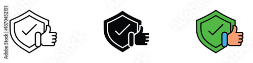 Reliability icon vector. security and quality assurance symbol. vector illustration.