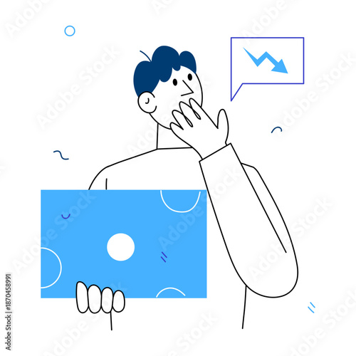 A sketchy style illustration showing a market failure