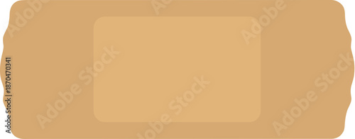 Simple Flat Adhesive Bandage Illustration Minimalistic Medical Healthcare Equipment