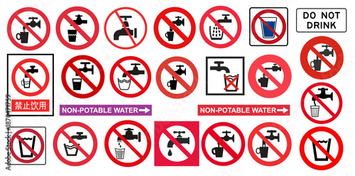 Drawings of Non-Potable Water Signs