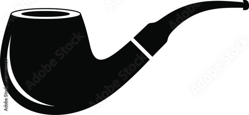 Corn cob pipe, smoking pipe for smoking tobacco vector.
