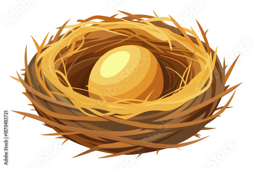 Nest with eggs