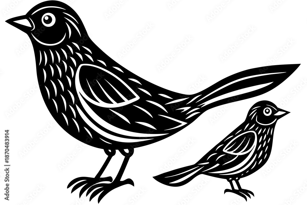 Fototapeta premium vector illustration of a bird