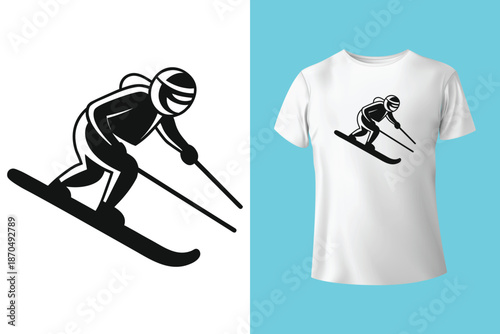 Winter sports equipment and clothing set. Skiing, snowboarding and ice hockey gear collection. Warm clothes, jersey, sweater and skates. Flat vector illustration