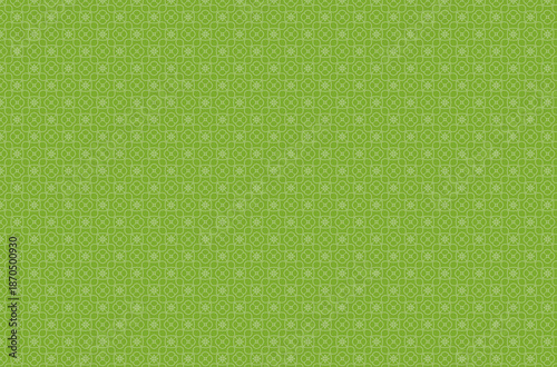 Wallpaper Mural Vibrant green seamless geometric pattern texture background with fine repeating ornamental line design Torontodigital.ca