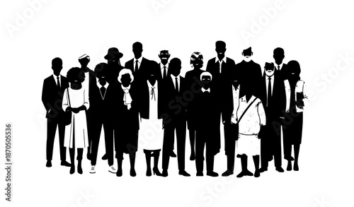 Multicultural people and community vector illustration symbolizing inclusivity