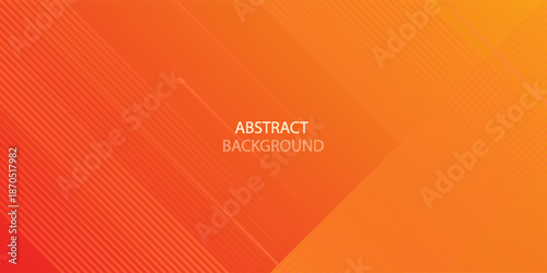 Morden orange color abstract background with futuristic line, orange background use for business, corporate, institution, poster, template, party, festive, seminar, vector, illustration