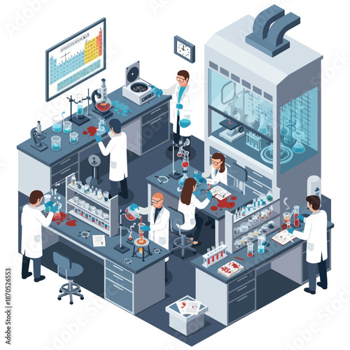 Scientists Conducting Research in Laboratory Setting.