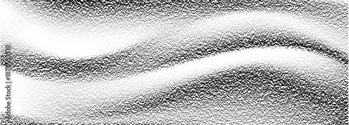 Abstract halftone dot or sand waves on white background. Vector realistic illustration of black stipple gradient pattern, grunge grainy texture, paint spray effect, liquid texture, dotwork fluid