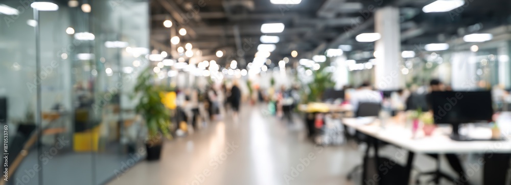 custom made wallpaper toronto digitalBlurred modern office interior with glass walls and motion