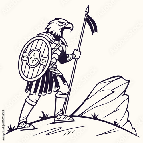 Eagle Warrior Illustration