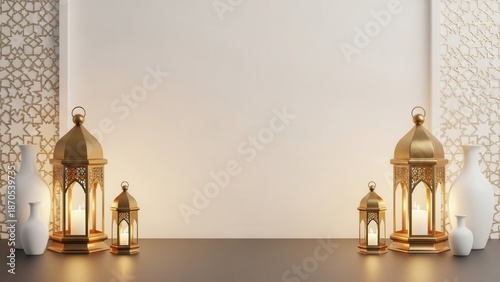 Islamic Ramadan Lantern Background